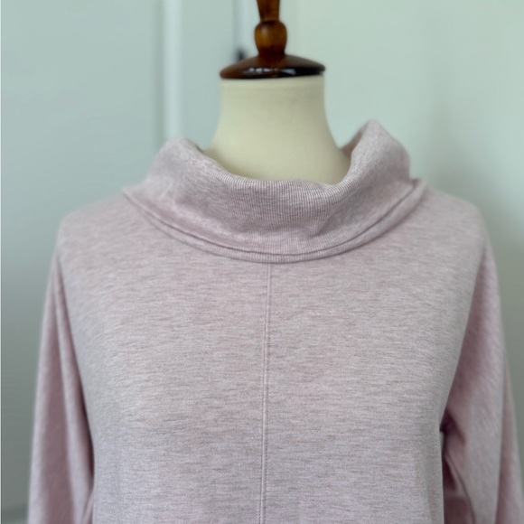Haven Well Within Tunic Cowl Neck 3/4 Sleeve Pink Sweatshirt Size Small - Picture 2 of 11